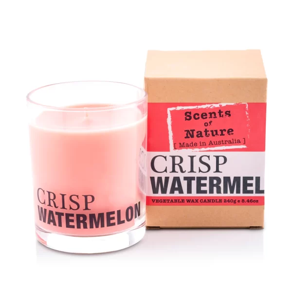 Scents of Nature - Crisp Watermelon Soy Candle 240g