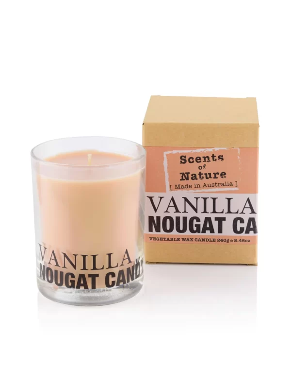 Scents of Nature - Vanilla Nougat Candy Soy Candle 240g