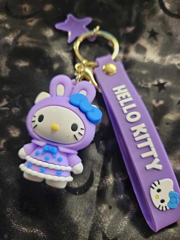 Hello kitty keyring- purple rabbit (hm)