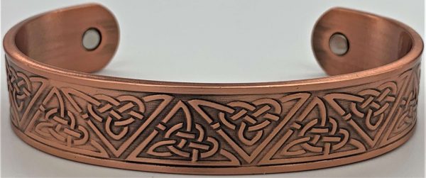 Magnetic Copper Bracelet Celtic Triquetra