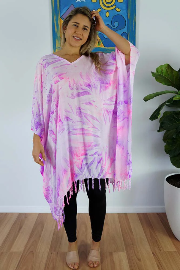 Fluro Cover Up- plus size pink