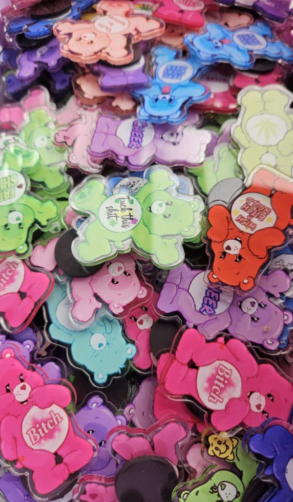 Lucky dip rude carebear magnet (pair) 15th Jan