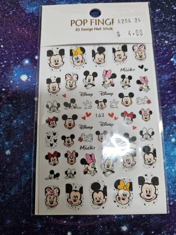 Nail sticker-  Mickey and Minnie