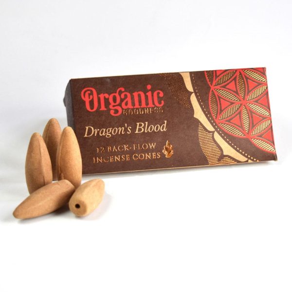 Backflow Incense Cones Dragons Blood Organic Goodness