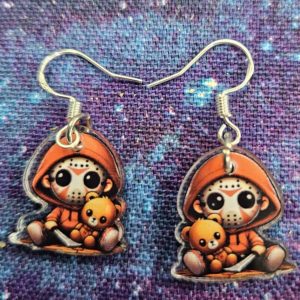 Baby red Jason earrings (hm)