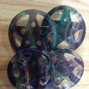Fluorite pentagram stars