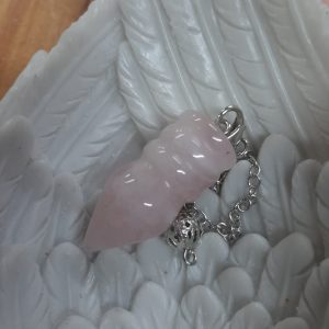 Rose quartz pendulum