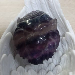 Rainbow fluorite lion