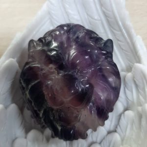 Rainbow fluorite lion