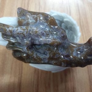 moss agate dragon head