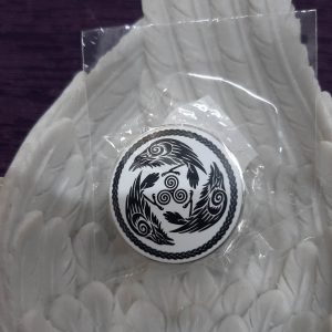 Celtic crow badge (bs)