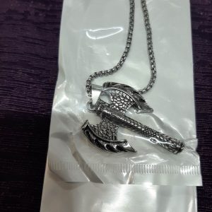 Double sided axe pendant (bs)