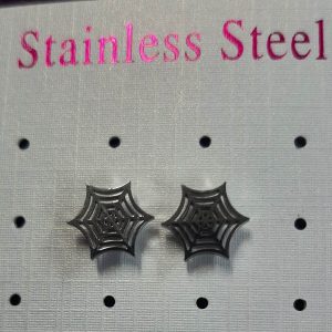 Stainless steel silver web studs (bs)