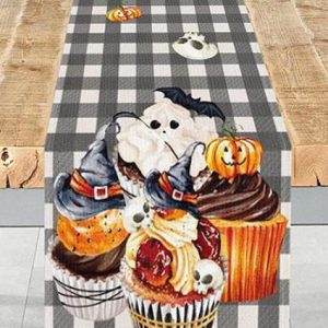 Halloween table runner- cupcakes
