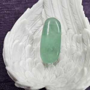 Long green fluorite tumble (bs)