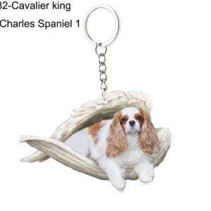 Angel keyring- charles spaniel