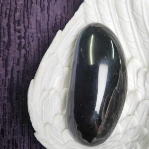 Rainbow obsidian palm