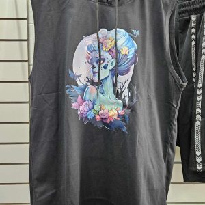 Zombie girl singlet - black