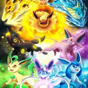 Tapestry/wall hanger- eve pokemon - large