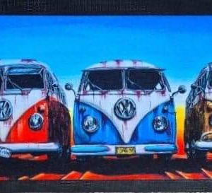5 X SPLIT SCREEN KOMBI'S RUST BAR RUNNER 890MM X 240MM