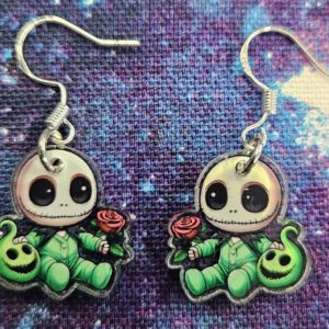 Baby green Jack earrings (hm)
