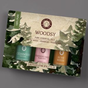 ESSENTIAL OIL - Woodsy Aromatherapy 5 ml (Set of 3) in Gift Box