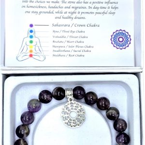 Amethyst Crown Chakra Bracelet