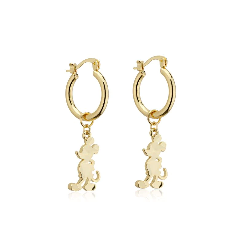 DISNEY 100 MICKEY MOUSE CHARM HOOP EARRINGS
