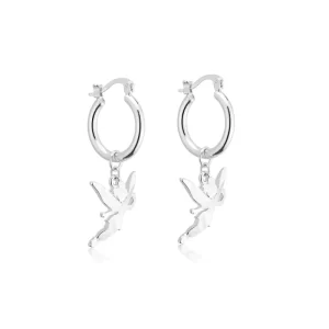 DISNEY 100 TINKER BELL CHARM HOOP EARRINGS