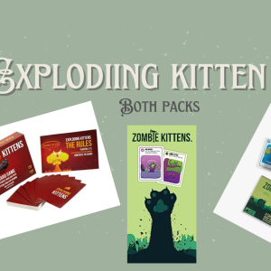 Exploding kitten combo - with Zombie kitten card game