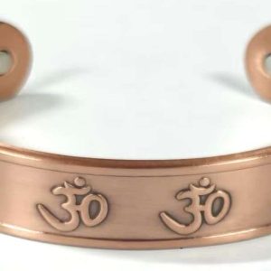 Magnetic Copper Bracelet Om