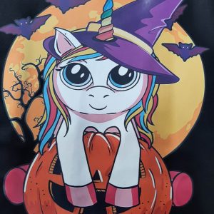 Pumpkin Unicorn - T-Shirt Black