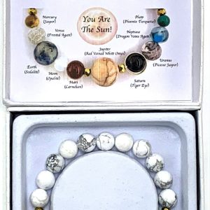 Howlite Solar System Bracelet