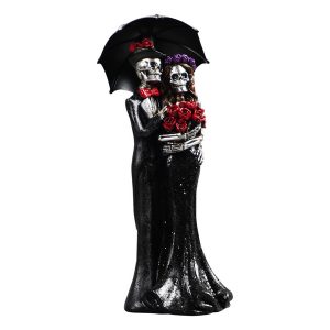 25cm Skeleton Couple Under Umbrella