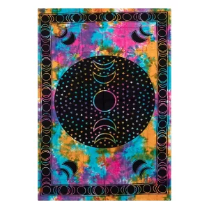 TAPESTRY - Moon Phases Tie Dye 150cm x 230cm