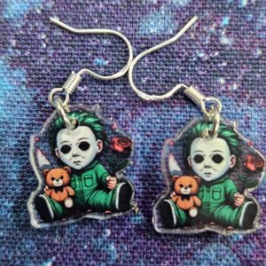 Baby green Michael earrings (hm)