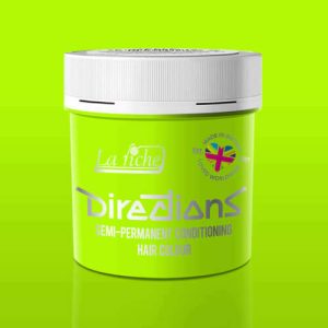 Directions - Fluorescent Green Semi Permanent Hair Colour