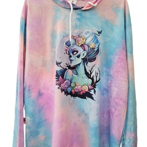 Zombie Girl - Summer Hoodie - Tie Died