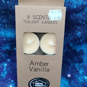 tealight candle 8 pack- Amber vanilla