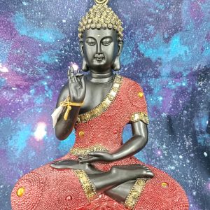 Red rulai buddha