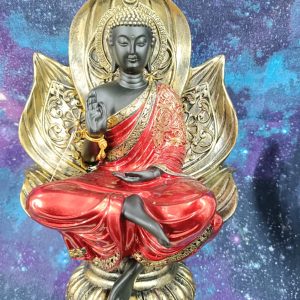 Red lotus buddha