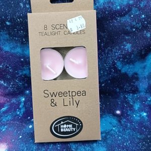 tealight candle 8 pack- sweetpea and lily
