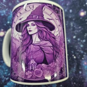 mug- purple witch
