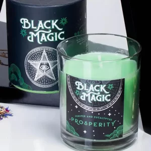 Black Magic Candle | Prosperity | Juniper & Eucalyptus