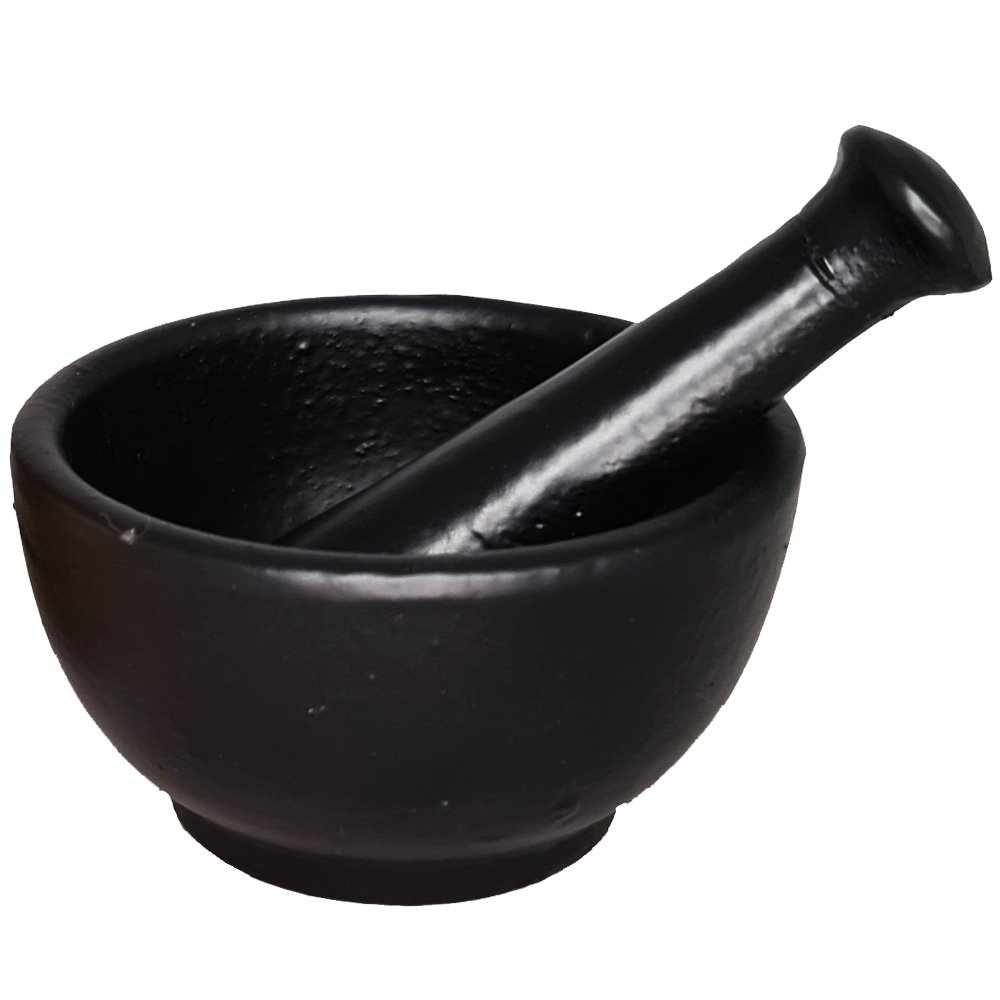 Cast Iron Mortar and Pestle 800gms