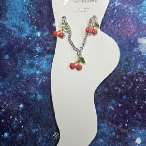 Ankle bracelet- cherry