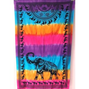 Elephant Tie Dye Tapestry 140x210cm