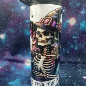 20 oz tumbler- witch with sipper lid