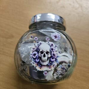 Jar theme- spooky vibes (skull)