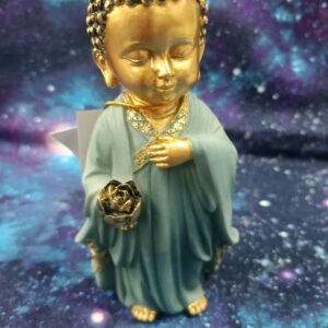 buddha with lotus- hands on chest